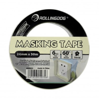 Малярна стрічка Rollingdog Masking Tape 24мм х 50м (80023)